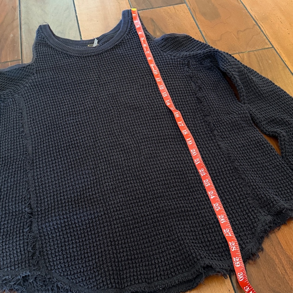 Free People- Charcoal Moonshine Sweater - Picture 9 of 10